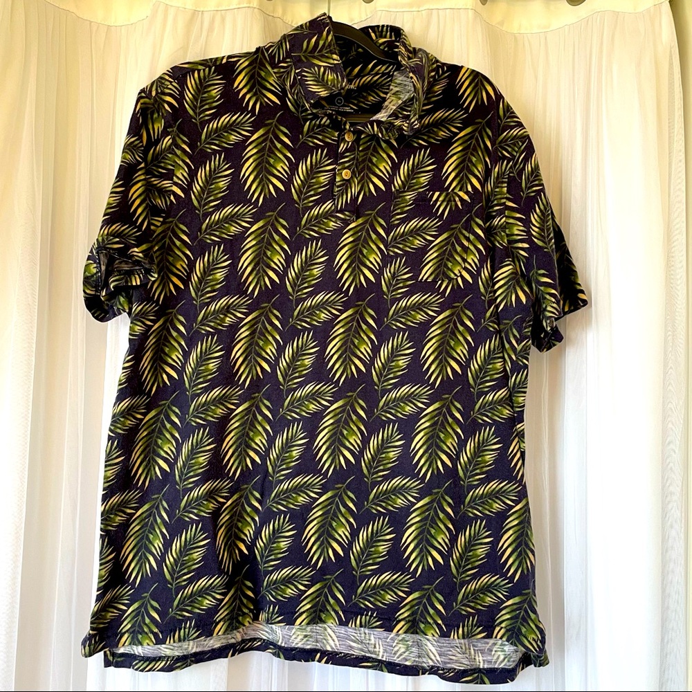 GOODFELLOW | men’s XL | leaf print polo